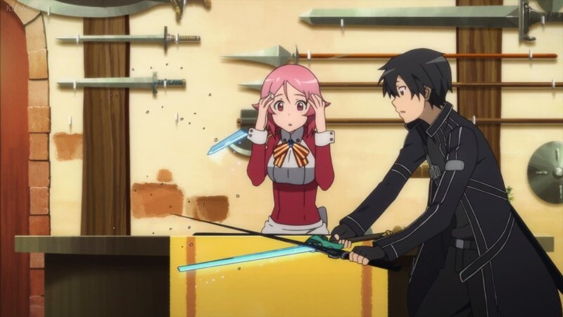 Pink-haired Girl and Black-haired Boy
