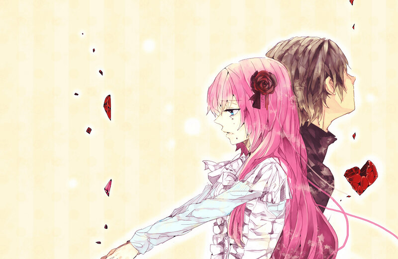 Pink-haired Girl and Boy — Pink