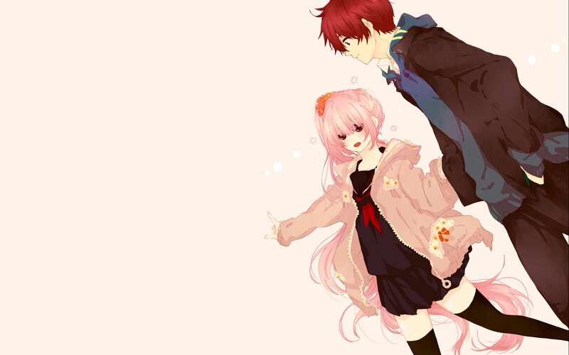 Pink-haired Girl and Red-haired Boy