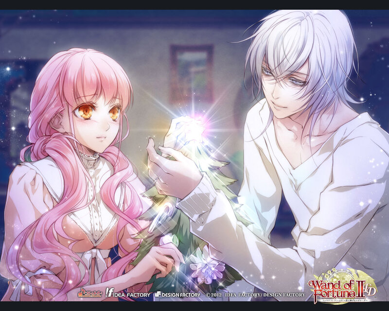 Pink-haired Girl and Silver-haired Man — Pink