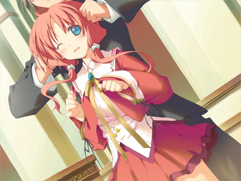 Pink-haired Girl Being Pulled
