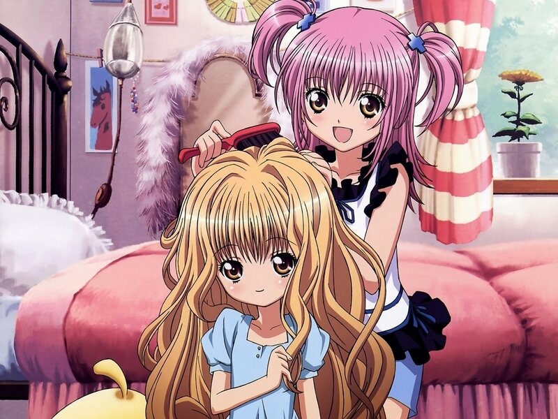 Pink-haired Girl Brushing Hair