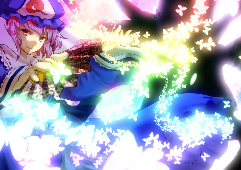Pink-haired Girl Casting Spell — Blue