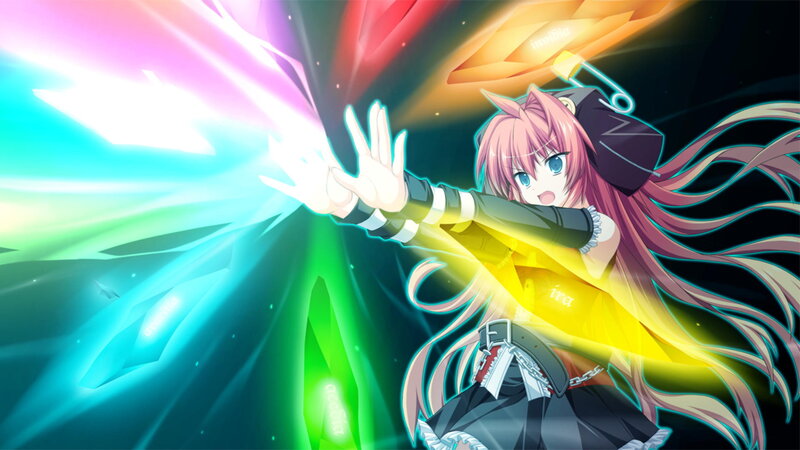 Pink-haired Girl Casting Spell — Pink, Dramatic