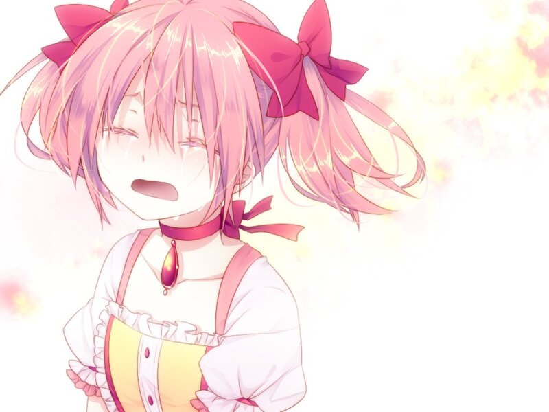 Pink-haired Girl Crying — Pink