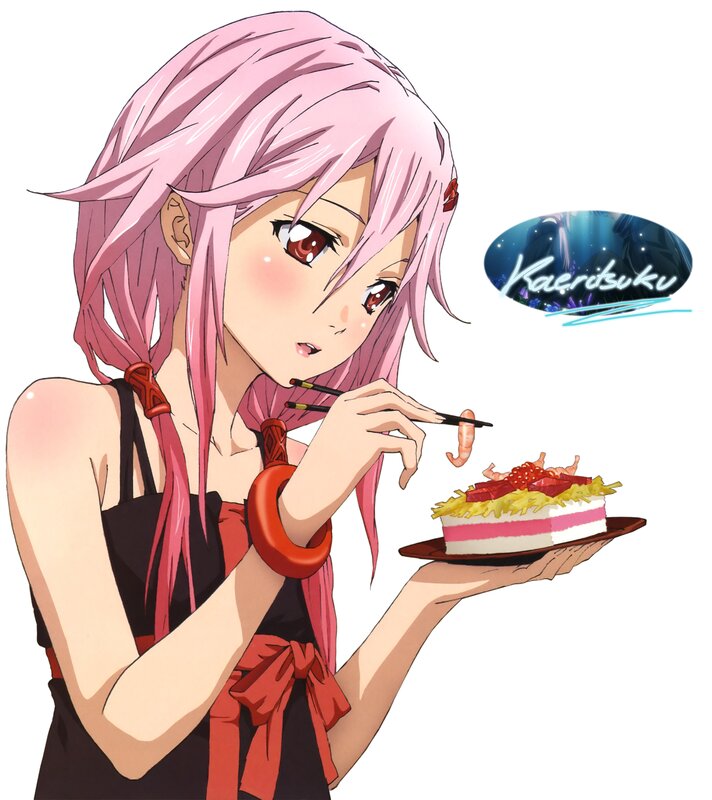 Pink-haired Girl Eating Cake — Pink