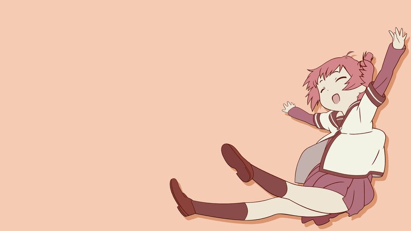 Pink-haired Girl Falling — Peach