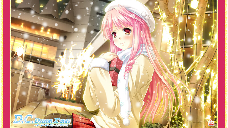 Pink-haired Girl Holding Gift — Pink