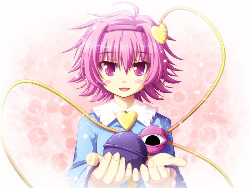 Pink-haired Girl Holding Orbs