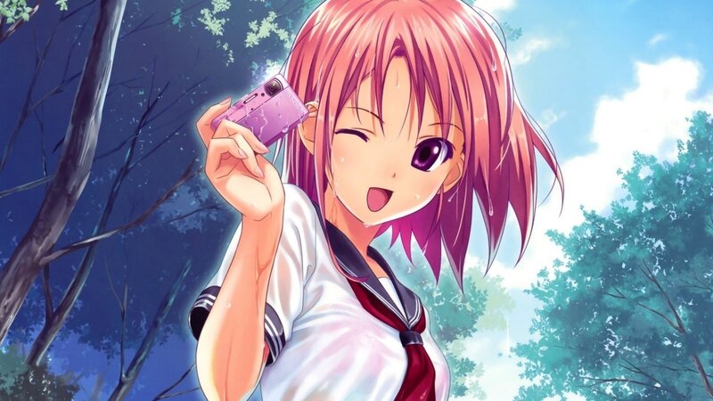 Pink-haired Girl Holding Phone — Pink, Bright