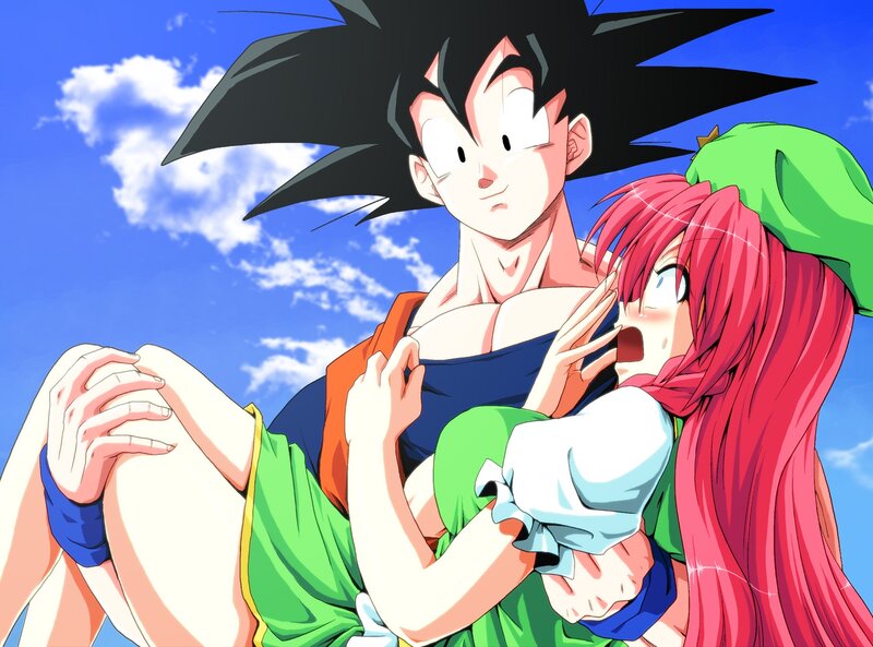 Pink-haired Girl Hugging Boy — Blue, Dramatic