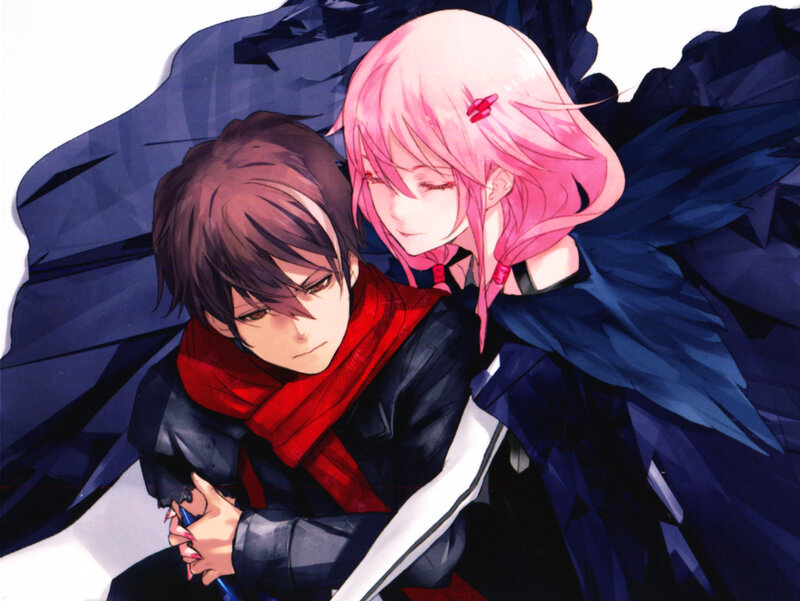 Pink-haired Girl Hugging Boy — Pink, Dramatic, Anime