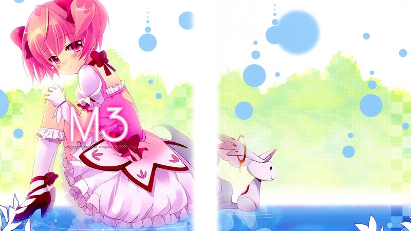 pink-haired girl in a dress