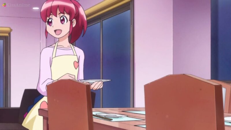 Pink-haired Girl in Apron — Pink