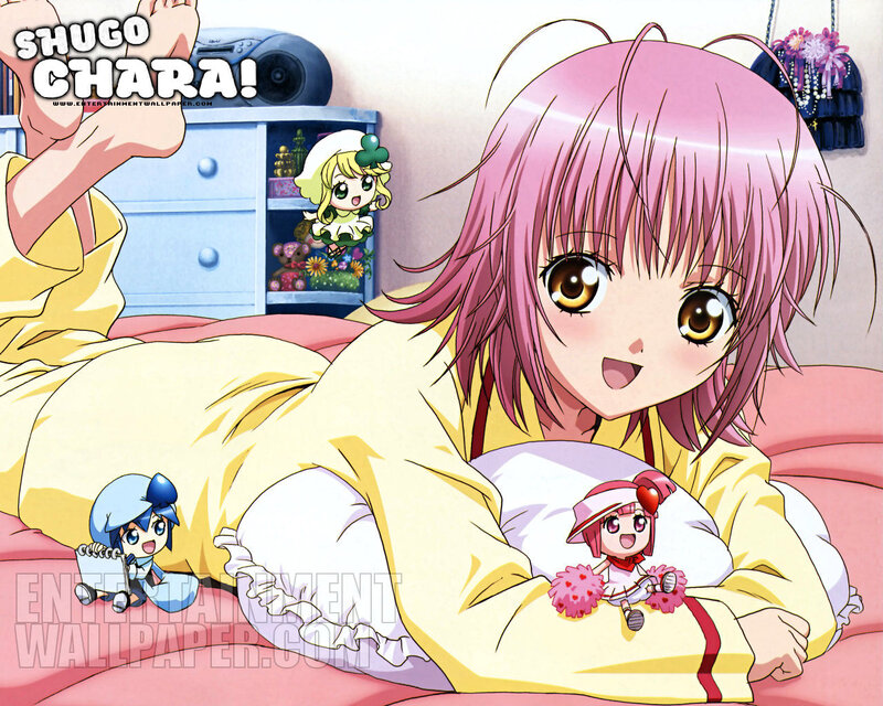 Pink-haired Girl in Bed — Pink, Cheerful