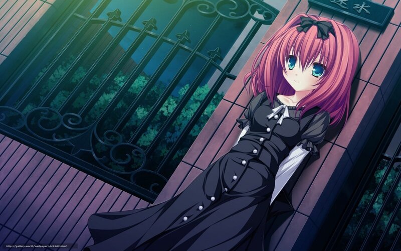Pink-haired Girl in Black Dress — Calm