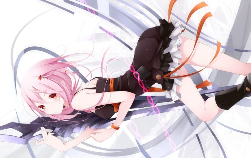 Pink-haired Girl in Black Dress — Pink, Dynamic