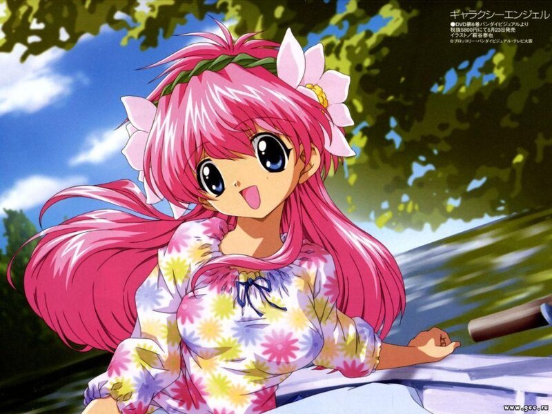 Pink-haired Girl in Boat — Pink