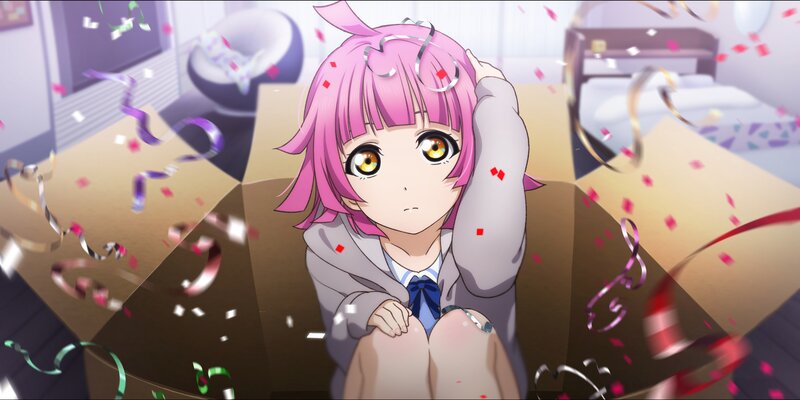 Pink-haired Girl in Box