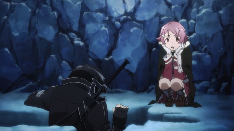 Pink-haired Girl in Cave