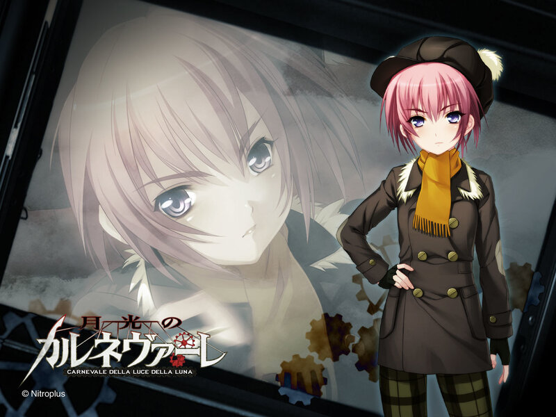 Pink-haired Girl in Coat — Brown, Dramatic