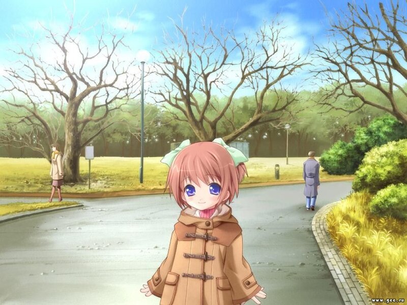 Pink-haired Girl in Coat — Brown