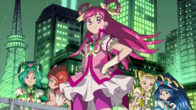 Pink-haired Girl in Costume — Green