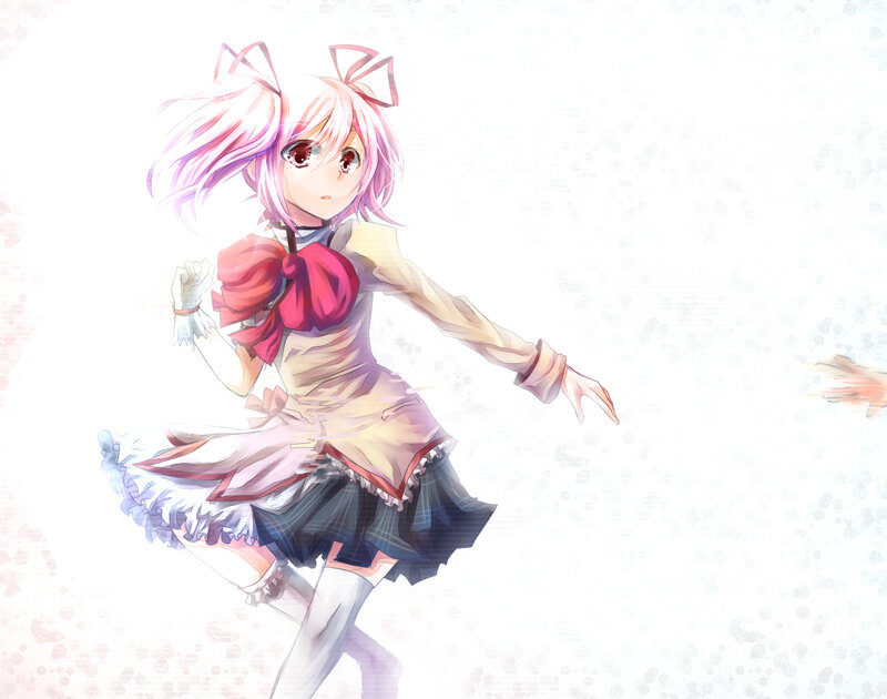 Pink-haired Girl in Dress — Pink, Dynamic