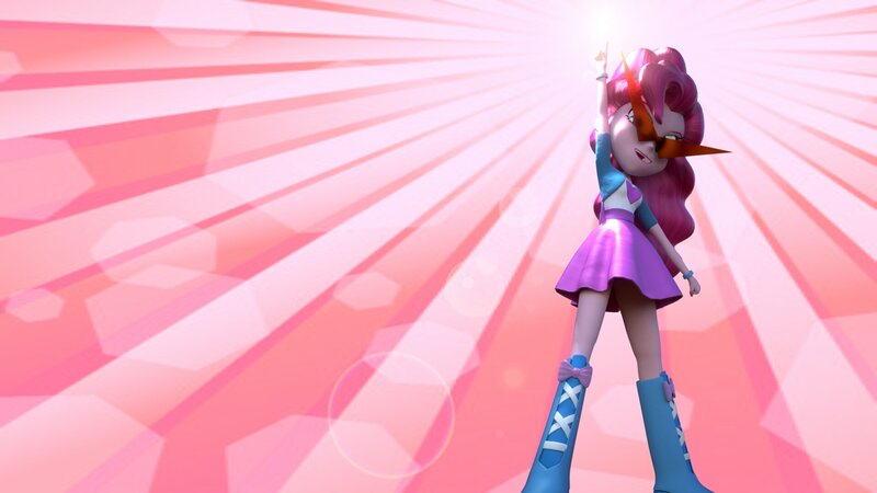 Pink-haired Girl in Dress — Pink, Energetic