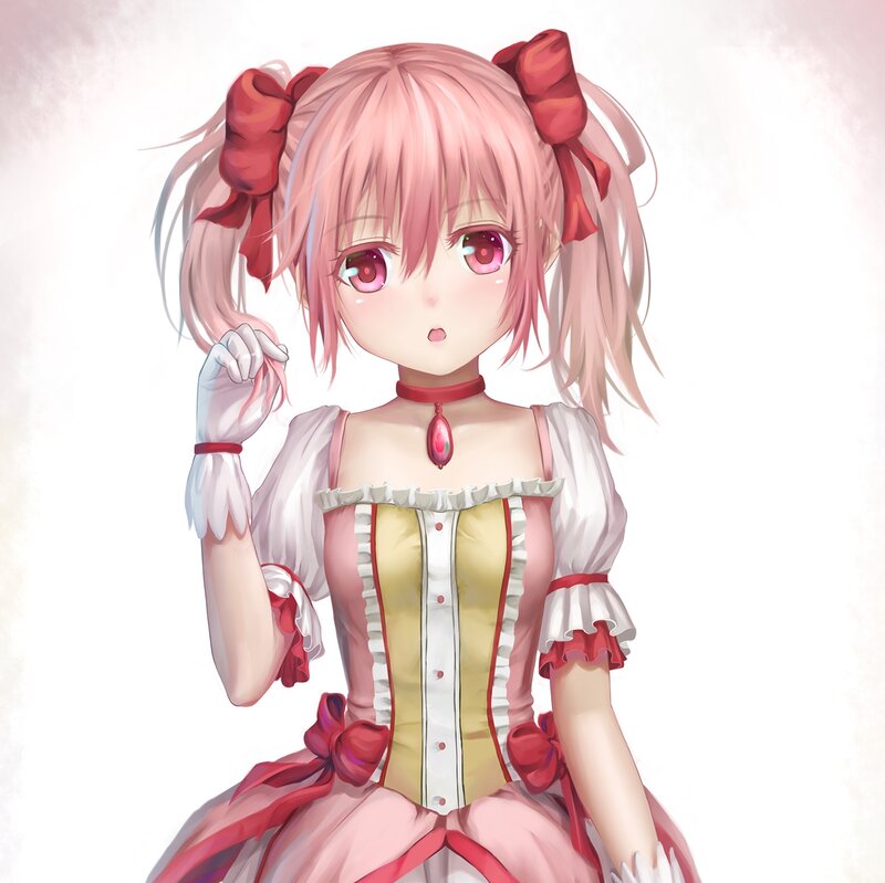Pink-haired Girl in Dress — Pink, Innocent