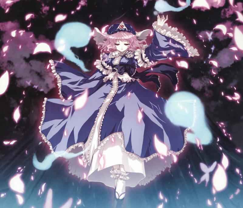 Pink-haired Girl in Dress — Purple, Dramatic, Night, Anime