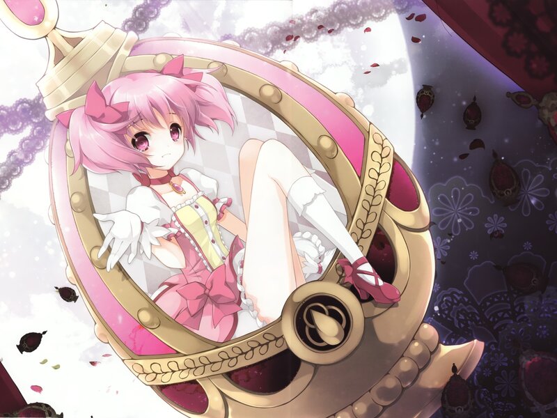 Pink-haired Girl in Mirror — Pink