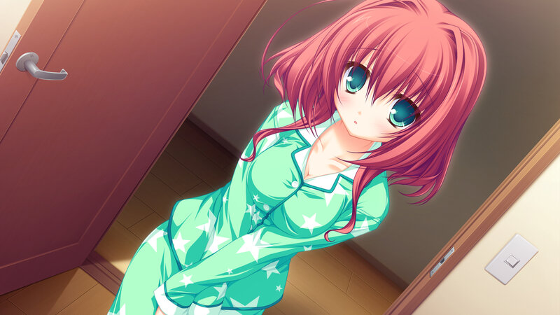 Pink-haired Girl in Pajamas — Green