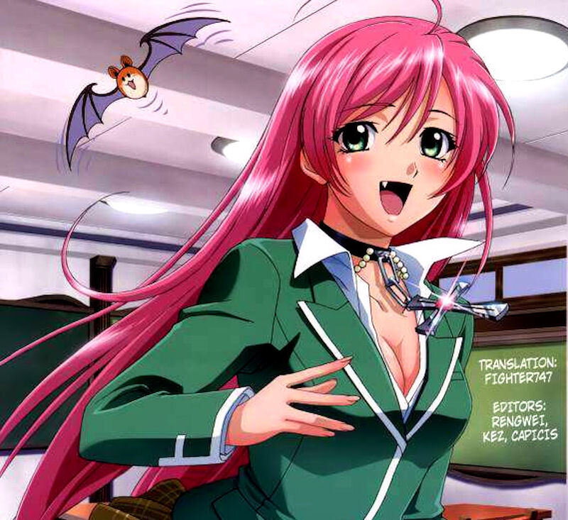 pink-haired girl in school uniform
