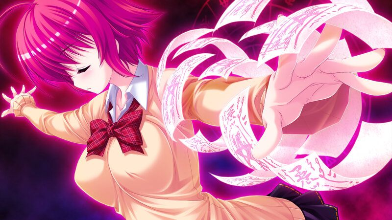 Pink-haired Girl in School Uniform — Magenta