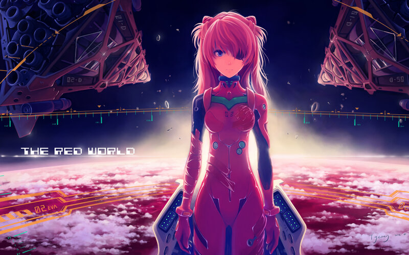 Pink-haired Girl in Suit — Red
