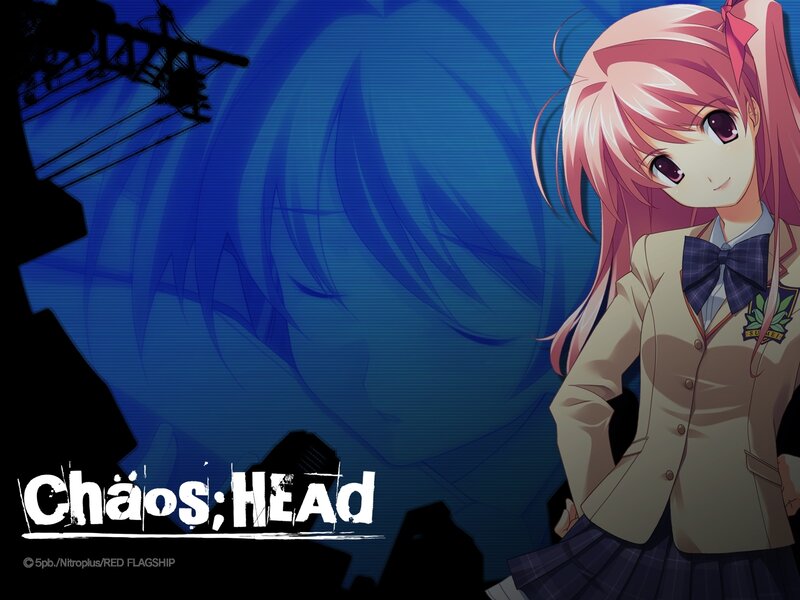 Pink-haired Girl in Uniform — Blue, Dramatic