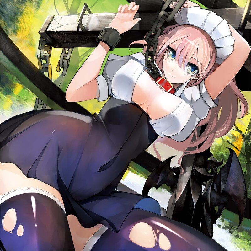 Pink-haired Girl in Uniform — Purple, Dramatic, Afternoon