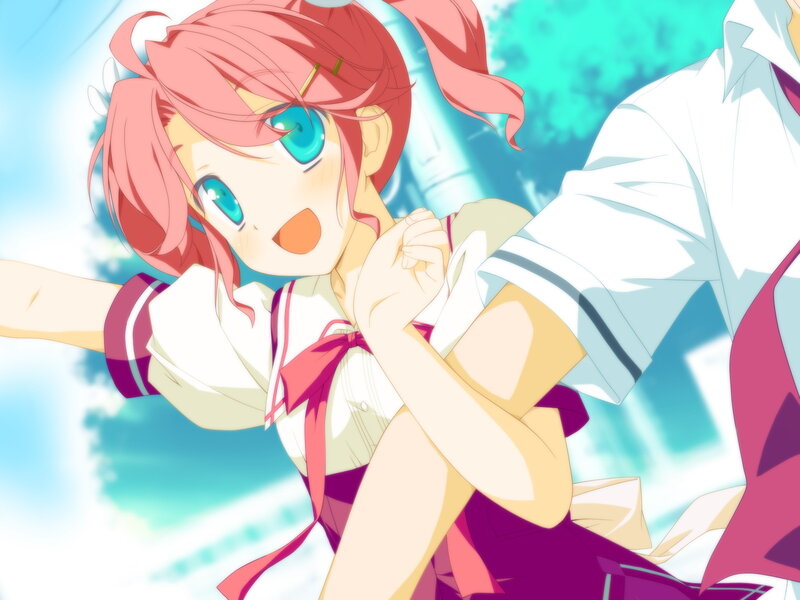 Pink-haired Girl in Uniform