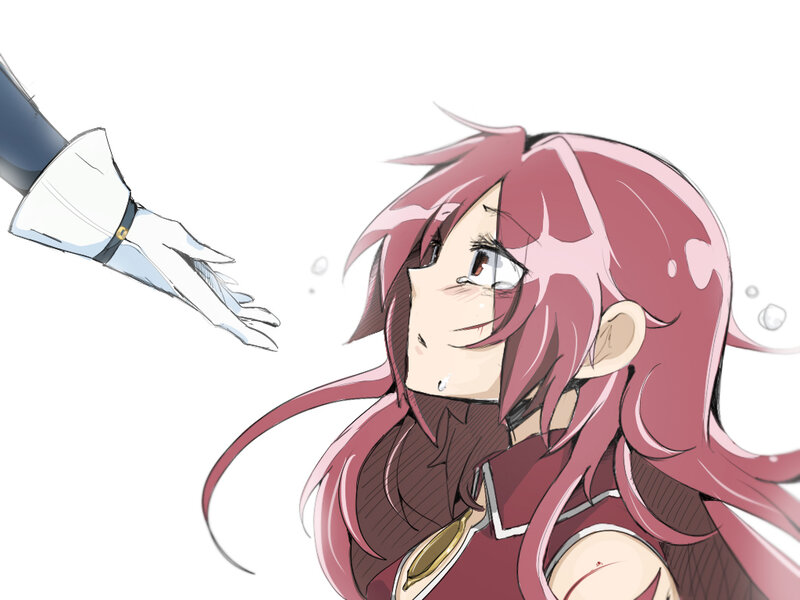 Pink-haired Girl in Water — Pink, Dramatic