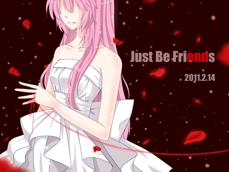 Pink-haired Girl in White Dress — Dramatic