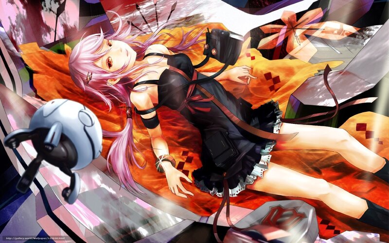 Pink-haired Girl Lying Down — Black, Dramatic