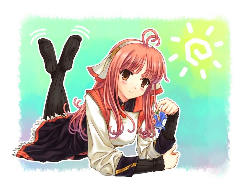 Pink-haired Girl Lying Down — Pink, Playful, Afternoon