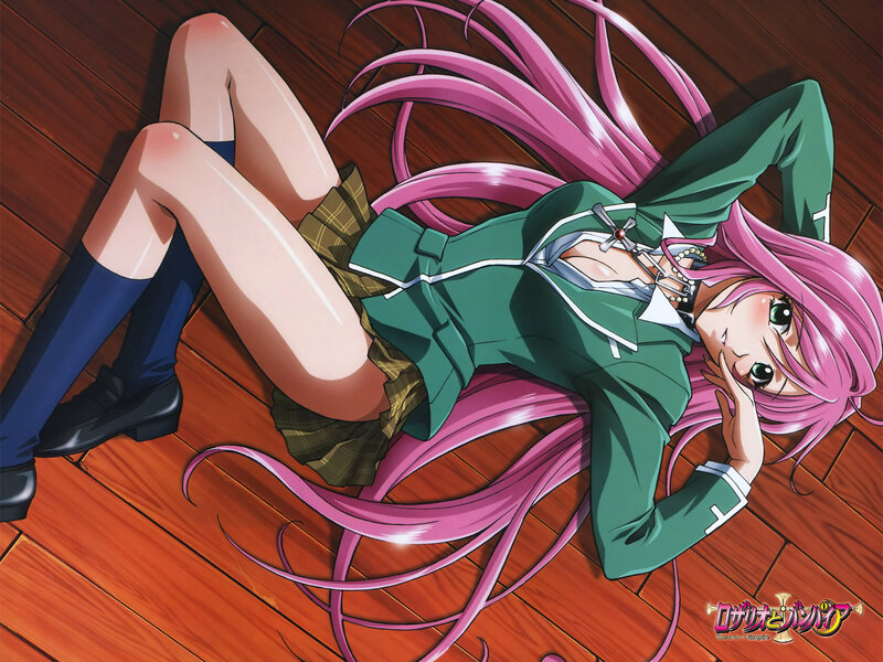 Pink-haired Girl Lying Down — Pink, Relaxed, Anime