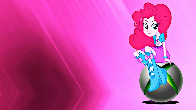 Pink-haired Girl on Ball