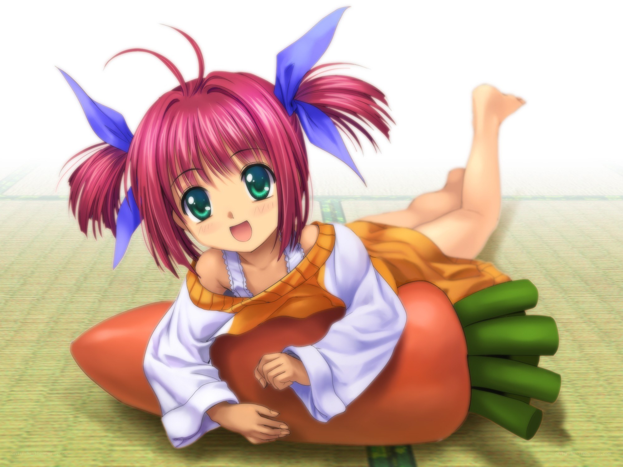 pink-haired girl on carrot