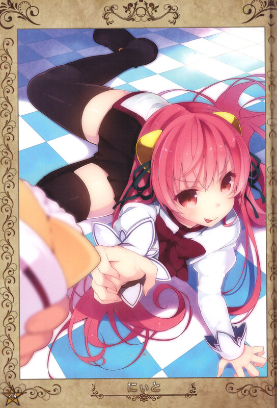 Pink-haired Girl on Floor — Pink