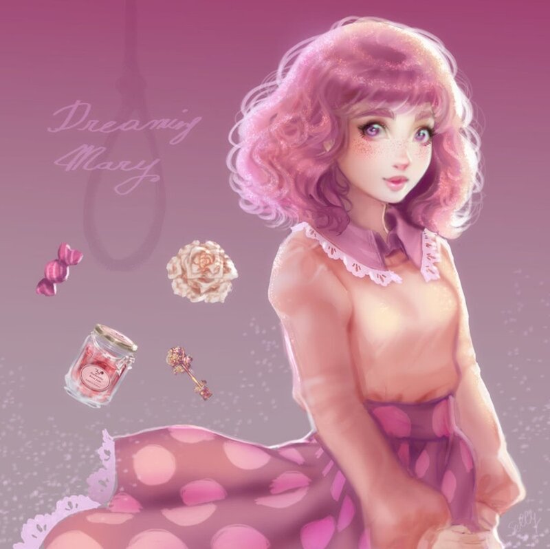 Pink-haired Girl — Pink, Dreamy
