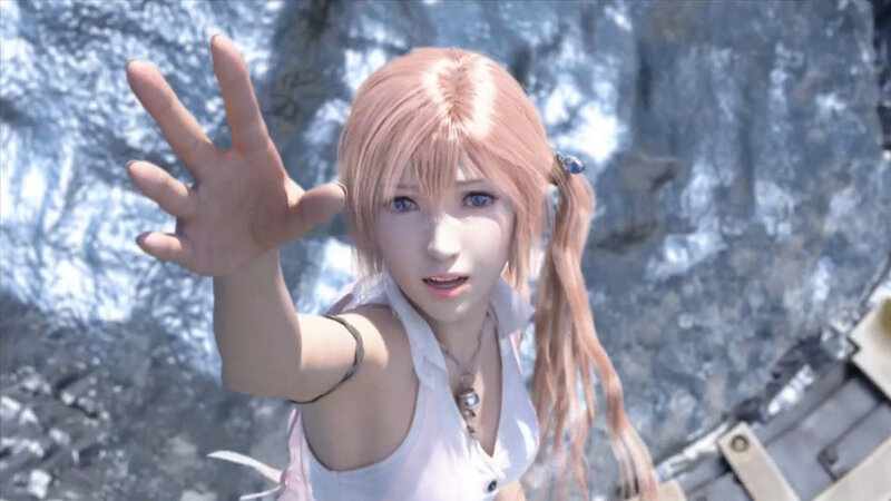 Pink-haired Girl Reaching Out — Pink
