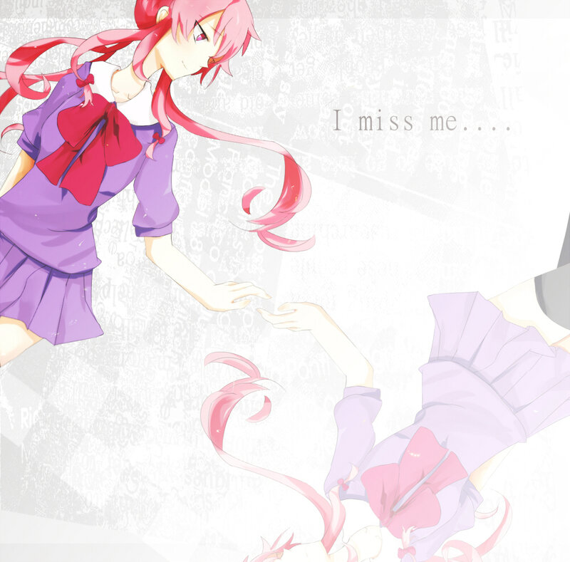 Pink-haired Girl Reaching — Purple